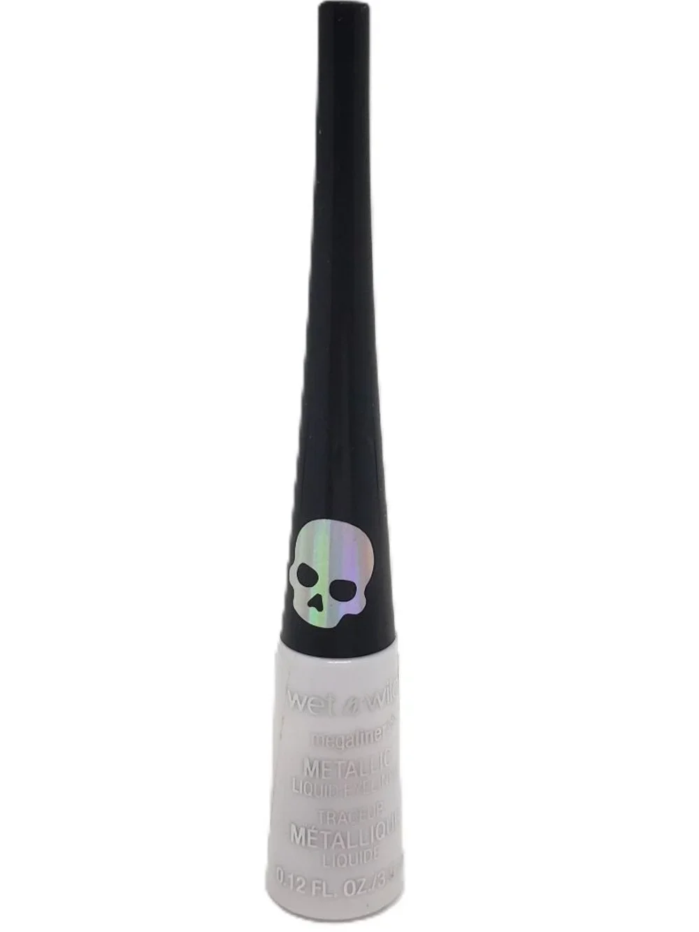 Wet N Wild Megaliner Metallic Liquid Eyeliner White Goth-O-Graphic Skull Prayer